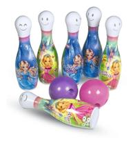 Boliche Brinquedo Infantil Super Resistente 6 Pinos 2 Bolas - Brinkemix