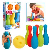 Boliche Infantil Vinil Macio 6 Pinos 2 Bolas Brinquedo Caixa Boliche Infantil Vinil Macio 6 Pinos 2 Bolas Brinquedo Caixa