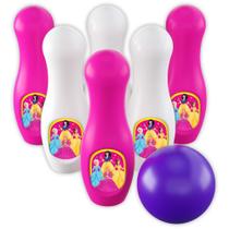 Boliche Princesas com 6 Pinos + Bola GGB Plástico Boliche Princesas com 6 Pinos + Bola GGB Plástico
