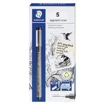 Bolígrafo Fineliner STAEDTLER Pigment Liner 0.5mm Negro (x5)
