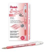 Bolígrafo Gel Metálico Pentel Sunburst 0.8 mm Tinta Roja, Paquete de 12 Bolígrafo Gel Metálico Pentel Sunburst 0.8 mm Tinta Roja, Paquete de 12