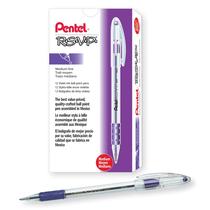 Bolígrafo Pentel R.S.V.P. Stick 1mm Tinta Violeta x12
