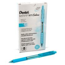 Bolígrafo Pentel RSVP RT Colores 1.0mm Tinta Azul Celeste Paquete de 12