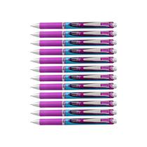 Bolígrafo retráctil Pentel EnerGel Deluxe RTX, tinta violeta, paquete de 12