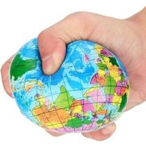 Bolinha Anti Stress Globo Terrestre Mapa Mundi Macia Apertável Squishy Bola do Planeta Terra Espremível Espuma Mundo Alivia Tensão do Dia a Dia