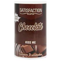 Bolinha Beijavel Kiss Me Chocolate 03 Unidades Satisfaction