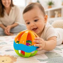 Bolinha Chocalho Brinquedo Bebe Colorido Interativo Infantil Bolinha Chocalho Brinquedo Bebe Colorido Interativo Infantil