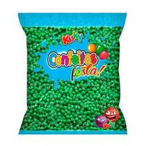 Bolinha de Açucar Confeito Festa Maçã Verde 500g - Kuky Bolinha de Açucar Confeito Festa Maçã Verde 500g - Kuky