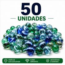 Bolinha de Gude de Vidro Kit 25 50 100 200 Unidades Coloridas Bolinhas de Vidro para Brincadeira e D