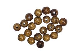 Bolinha De Madeira Natural Conta Artesanato Olho 14 mm Envernizado