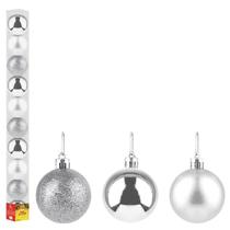 Bolinha de Natal 3cm - Cor Prata Bolinha de Natal 3cm - Cor Prata