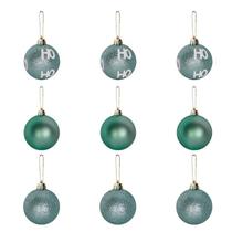 Bolinha de Natal 5cm HoHoHo - Cor Verde Bolinha de Natal 5cm HoHoHo - Cor Verde