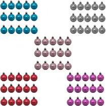 Bolinha de Natal Perolada c/ 15 Peças 4cm- Cores Sortidas- Chibrali