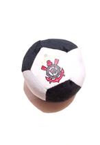 Bolinha de pelucia com sino - corinthians