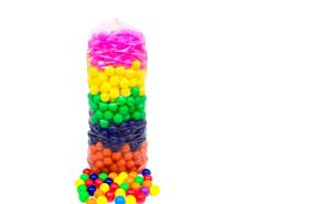 Bolinha de piscina saco c/100 pcs coloridas