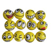 Bolinha Espuma Macia AntiStress Fisioterapia Carinhas Engraçadas Emoji JFIT