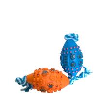 Bolinha futebol americano com corda brinquedo para pets Bolinha futebol americano com corda brinquedo para pets
