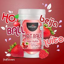 BOLINHA HOT BALL BEIJA MUITO FRUTAS VERMELHAS - Lubrificante Intimo