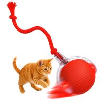 Bolinha Interativa com Corda para Pets 3 Modos de Interação Recarregável Inteligente P/ Gato Cão