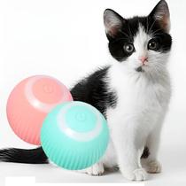 Bolinha Interativa Silicone Gato BNZ Azul Movimento 360 Recarregável USB