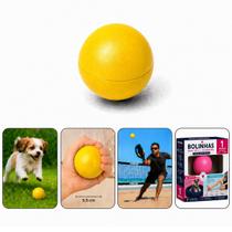 Bolinha Lisa Fisioterapia de Mãos Anti Stress Pet e Exercícios Frescobol