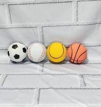 Bolinha maciça para pet 4 unidades todas as raças binquedo para cachorro