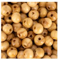 Bolinha Madeira 12mm Com Furo Mesclada 100 Peças Miçanga DIY - Bolinha Madeira 12mm Com Furo Mesclada 100 Peças Miçanga DIY -