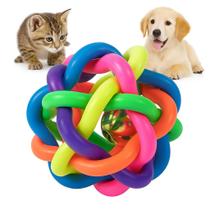 Bolinha Pet Mordedor Pequeno Com Sino Guizo Bola Interativa de Brinquedo Para Cães Cachorrinhos e Gatinhos Bolinha Pet Mordedor Pequeno Com Sino Guizo Bola Interativa de Brinquedo Para Cães Cachorrinhos e Gatinhos