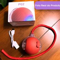 Bolinha Recarregável Para Pet Com Luz E 3 Modos Gato Cão