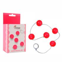 Bolinha tailandesa em acrílico com corda em silicone tamanho p