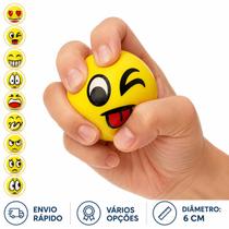 Bolinha Terapêutica Alivio do Estresse 6cm Carinhas Aleatórias Fofinhas e Macias Bolinha Terapêutica Alivio do Estresse 6cm Carinhas Aleatórias Fofinhas e Macias