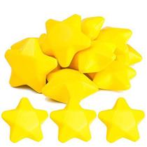 Bolinhas Antiestresse Odowalker Estrela de Espuma Amarela 7,5 cm 20 Unidades