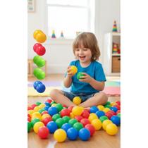 Bolinhas Coloridas Piscina 76mm - Kit 25 Unid. Divertidas Bolinhas Coloridas Piscina 76mm - Kit 25 Unid. Divertidas