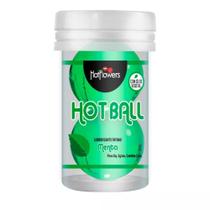 Bolinhas de Gel Beijavel Lubrificante Saborizada Dissolve Hot Ball Menta