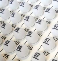 Bolinhas De Ping Pong Numeradas Para Sorteio - 01 a 75 Bolinhas De Ping Pong Numeradas Para Sorteio - 01 a 75