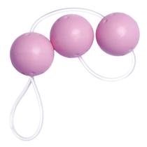 Bolinhas de pompoar média rosa - 3 unidades