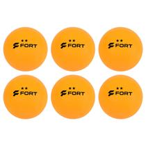 Bolinhas de Tênis de Mesa 2 Estrelas Pack com 6 Bolas Fort