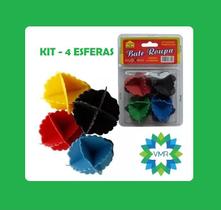 Bolinhas / Esferas Bate Roupas - kit com 4 Peças - Facilita Lavagem de Roupas e Evita a formação de bolinha