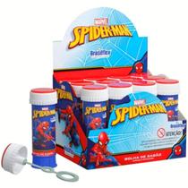 Bolinhas Sabão Homem Aranha Spider Man Marvel Jogo Tampa Caixa c/12u