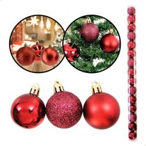 Bolinhas Vermelhas Natal Enfeite Árvore Bolinhas Vermelhas Natal Enfeite Árvore