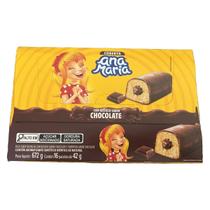 Bolinho Ana Maria Cobertura E Recheio de Chocolate 16x42g Bolinho Ana Maria Cobertura E Recheio de Chocolate 16x42g