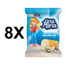 Bolinho Ana Maria Sabor Baunilha Kit 8x Pacotes de 70g