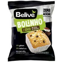 Bolinho Belive Coco Com Gotas De Chocolate Zero 40g