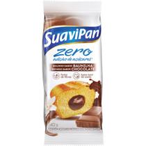 Bolinho de Baunilha com Recheio de Chocolate Zero Açúcar Suavipan 40g