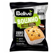 Bolinho sabor coco com gotas de chocolate 40g belive Bolinho sabor coco com gotas de chocolate 40g belive