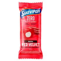 Bolinho SuaviPan Zero Red Velvet Recheio Sabor Cream Cheese 40g