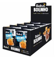 Bolinho Zero Leite, Zero Glúten, Zero Açúcar Baunilha com Chocolate Belive contendo 10 unidades de 40g cada