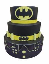 Bolo Cenográfico Batman Festa Aniversário Decoração