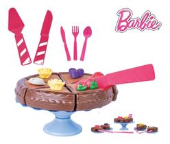 Bolo Da Barbie Aniversário Crec Crec Brinquedo Comidinhas de Brinquedo