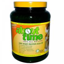 Bolo de aniversário com isolamento de proteína de soro de leite About Time 907g Bolo de aniversário com isolamento de proteína de soro de leite About Time 907g